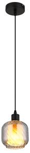 GLOBO 15754H XIA závěsné svítidlo D140mm 1xE27 černá, kouřová