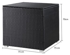 Ratanový box DE35 černá