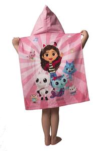 Jerry Fabrics Plážová osuška pončo Gabbys Dollhouse 02 50x115 cm