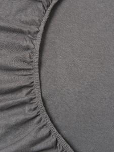 Sinsay - Napínací prostěradlo z bavlněného jersey s gumou - šedá