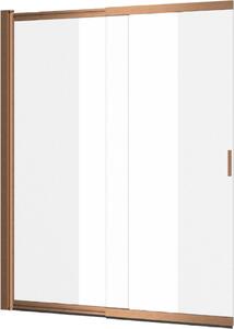 Excellent Liner vanová zástěna 110 cm dvoudílný měděná kartáčovaný/čiré sklo KAEX.2960.1100.LP