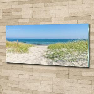 Fotoobraz skleněný na stěnu do obýváku Mořské duny osh-113707111