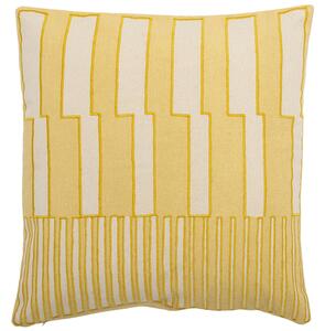 Žlutý bavlněný polštář Bloomingville Cowes 40 x 40 cm
