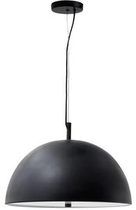 Černé kovové závěsné světlo Kave Home Catlar 40 cm