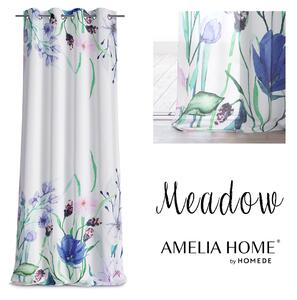 AmeliaHome Dekorační záclona Meadow s kroužky Rozměr: 140x250