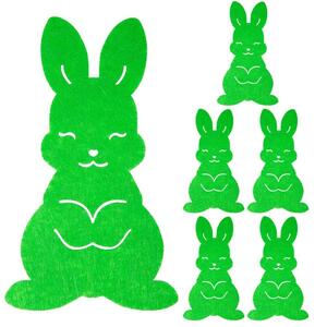 Pouzdro na příbory /zelený králík
