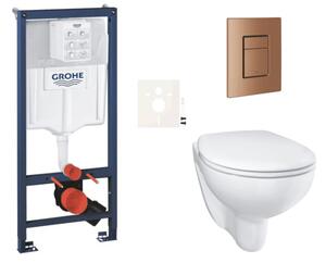 Závěsný WC set do lehkých stěn / předstěnová montáž GROHE Bau Ceramic SIKOGRSBAUSCDL0