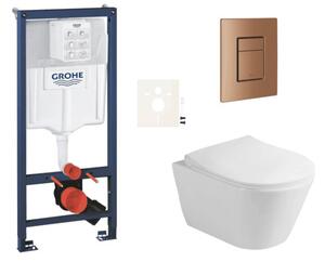 Závěsný WC set do lehkých stěn / předstěnová montáž Glacera Ava SIKOGRSAVASCDL0