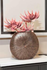 Luxusní váza ATENA, sklolaminát, výška 50 cm, bronz/měď