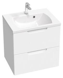 Koupelnová skříňka pod umyvadlo Ravak Classic II 60x58,5x45 cm bílá lesk X000001476