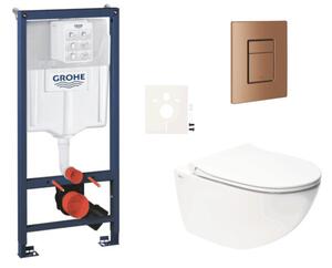 Závěsný WC set do lehkých stěn / předstěnová montáž SAT Infinitio SIKOGRSIN11SCDL0