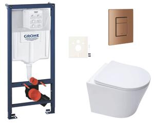 Závěsný WC set do lehkých stěn / předstěnová montáž SAT Infinitio SIKOGRSIN10SCDL0