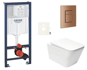 Závěsný WC set do lehkých stěn / předstěnová montáž SAT Infinitio SIKOGRSIN12SCDL0