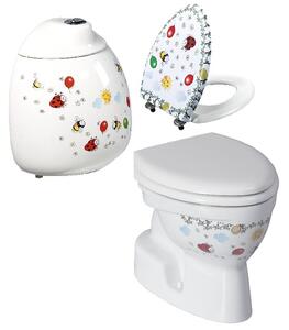 Sada kompaktní záchodová mísa Creavit Kid CK300-11CB00E-FF00, univerzální nádržka Creavit Kid CK400.00CB00E.FF00, KC0802.01.1