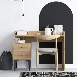 Kalune Design Psací stůl PUUK se skříňkou dubový