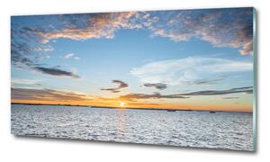 Foto obraz sklo tvrzené Soumrak nad mořem osh-114443806