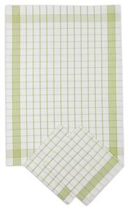 Svitap Utěrka Negativ Egyptská bavlna bílá zelená 50x70 cm 3 ks