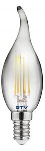 GTV led žárovka 1x4 W 2700 K E14 LD-C35FEP4-30L