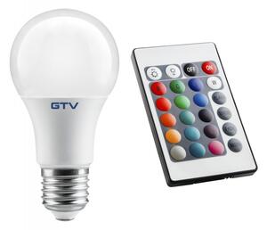 GTV led žárovka 1x9 W 3000 K E27 LD-PC2A60RGBW-9W