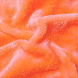 Jahu prostěradlo mikroflanel oranžová 90x200 cm