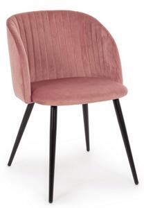 Bizzotto Jídelní židle Queen blush - růžová samet