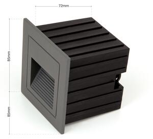 Orion AL 11-1217 - LED Vestavné svítidlo LORO LED/2W/230V IP65 antracit