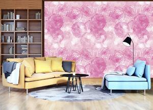 Fototapeta - Růžové květy (254x184 cm)