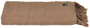 Hoorns Hnědý bavlněný pléd Vacola 130 x 170 cm