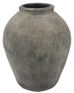 Keramická váza Camilla šedá 26,5 x 26,5 x 33 cm