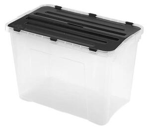 Úložný box DRAGON 60 l černá/čirá
