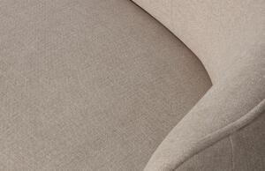 Hoorns Béžová čalouněná lenoška Goremino 110 cm, pravá