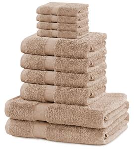 Sada ručníků MARINA | 10 kusů Barva: Béžová