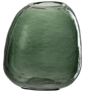 DNYMARIANNE -25% Zelená skleněná váza J-line Ruggy 13 cm