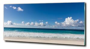 Foto obraz sklo tvrzené Pláž Seychely osh-116222008
