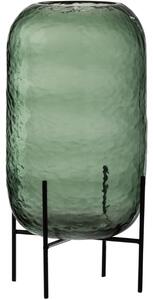 Zelená skleněná váza J-line Ruggy 38 cm