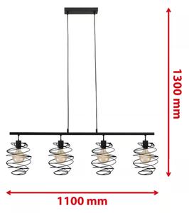 Briloner 4871-045 - Lustr na lanku 4xE27/60W/230V