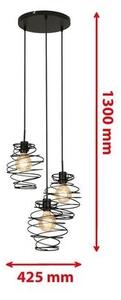 Briloner 4870-035 - Lustr na lanku 3xE27/60W/230V