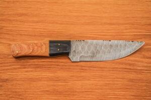 KnifeBoss lovecký damaškový nůž Damascus Olive
