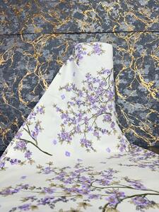 Ervi bavlna š.240cm - kvetoucí fialový strom - 12885-1, metráž