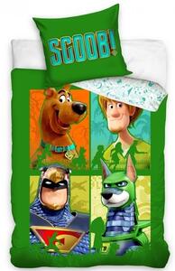 Carbotex dětské povlečení bavlna Scooby Doo Zelená Čtyřka 140x200+70x90 cm