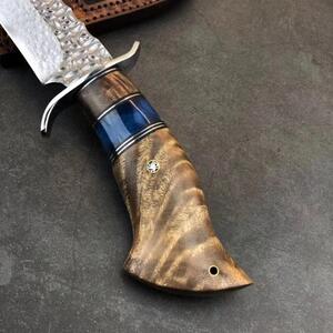 KnifeBoss lovecký damaškový nůž White Shadow King VG-10