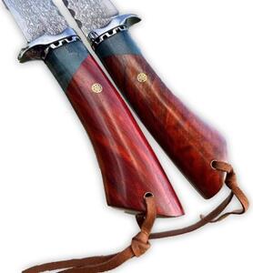 KnifeBoss lovecký damaškový nůž Radiant Rosewood VG-10
