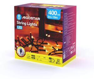 Aigostar - LED Venkovní vánoční řetěz 400xLED/8 funkcí 13m IP44 teplá bílá