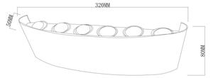 Top Light -LED Venkovní nástěnné svít RAY LED/10W/230V 3000/4000/6500K IP54 bílá