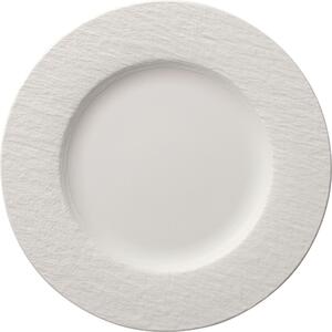 MĚLKÝ TALÍŘ Manufacture Rock Blanc 27 cm Villeroy & Boch - Jídelní talíře