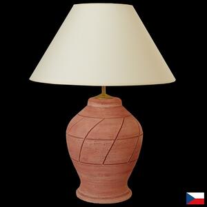 Keramická lampa N421, 55cm - Lampa se stínidlem-stříbrné doplňky