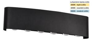 Top Light-LED Venkovní nástěnné svít RAY LED/10W/230V 3000/4000/6500K IP54 černá