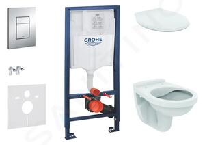 Grohe Set předstěnové instalace, klozet Alpha se sedátkem, tlačítko Skate Cosmopolitan, chrom 38528SET-KR