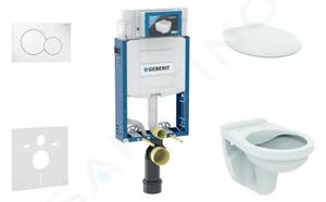 Geberit Set předstěnové instalace, klozet Alpha se sedátkem, tlačítko Sigma01, alpská bílá 110.302.00.5 NR1