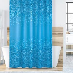 Bellatex koupelnový závěs modrá mozaika 180x200 cm